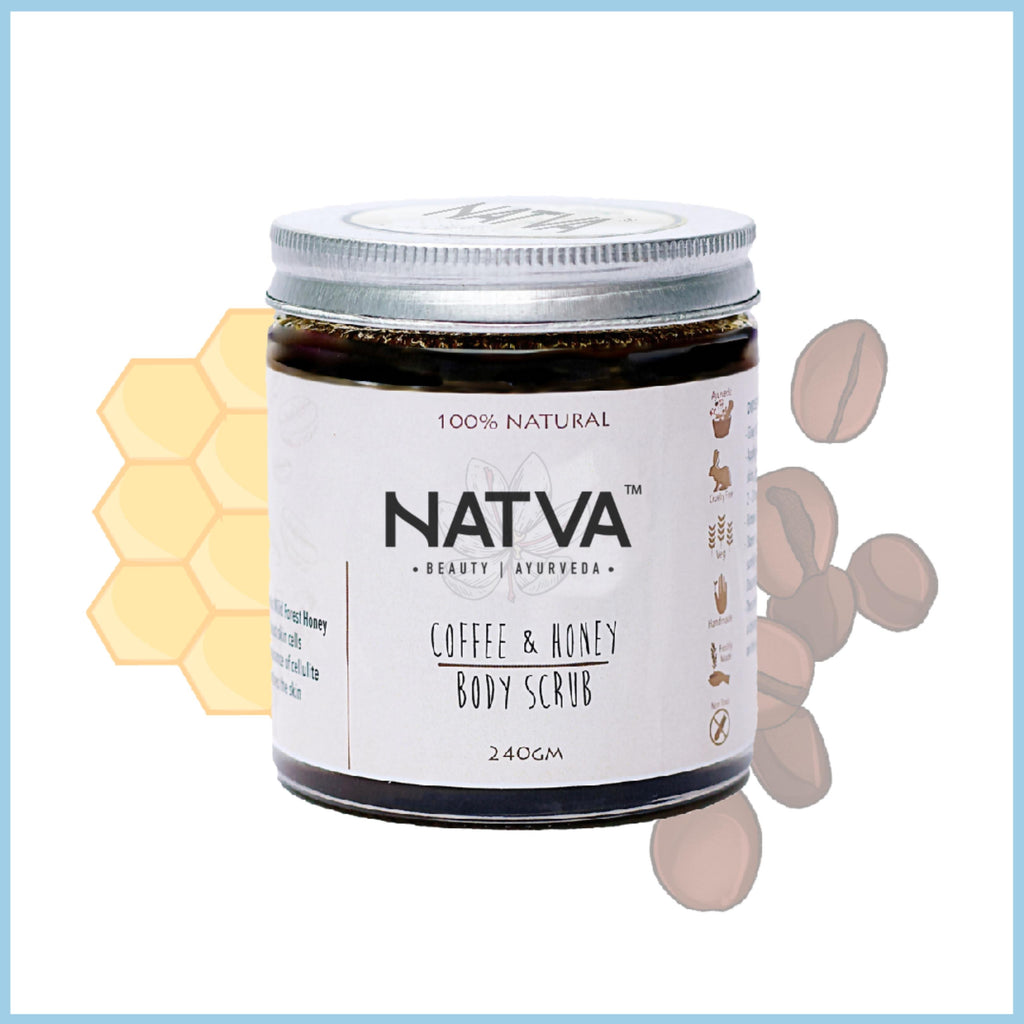 Natva Coffee & Honey Body Scrub 240g