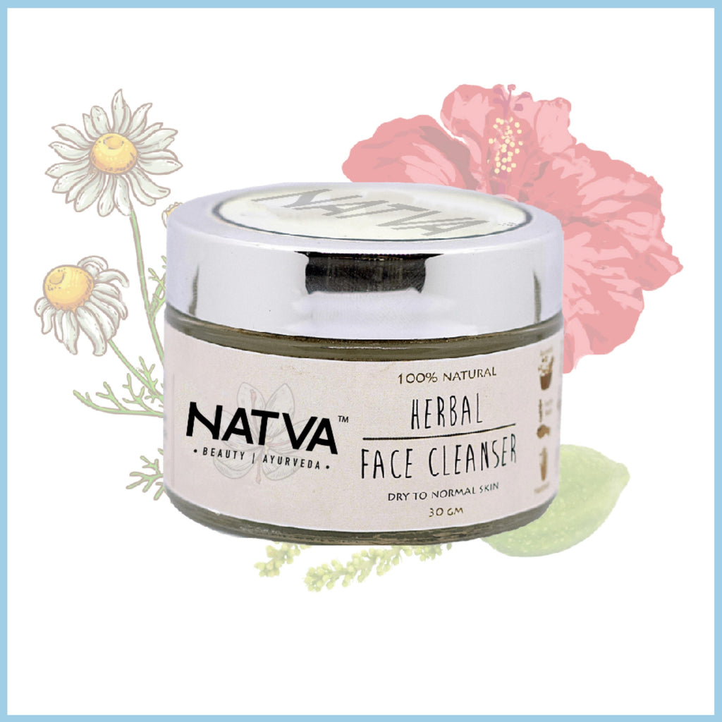 Natva Herbal Facial Cleanser - Dry to Normal Skin 26g