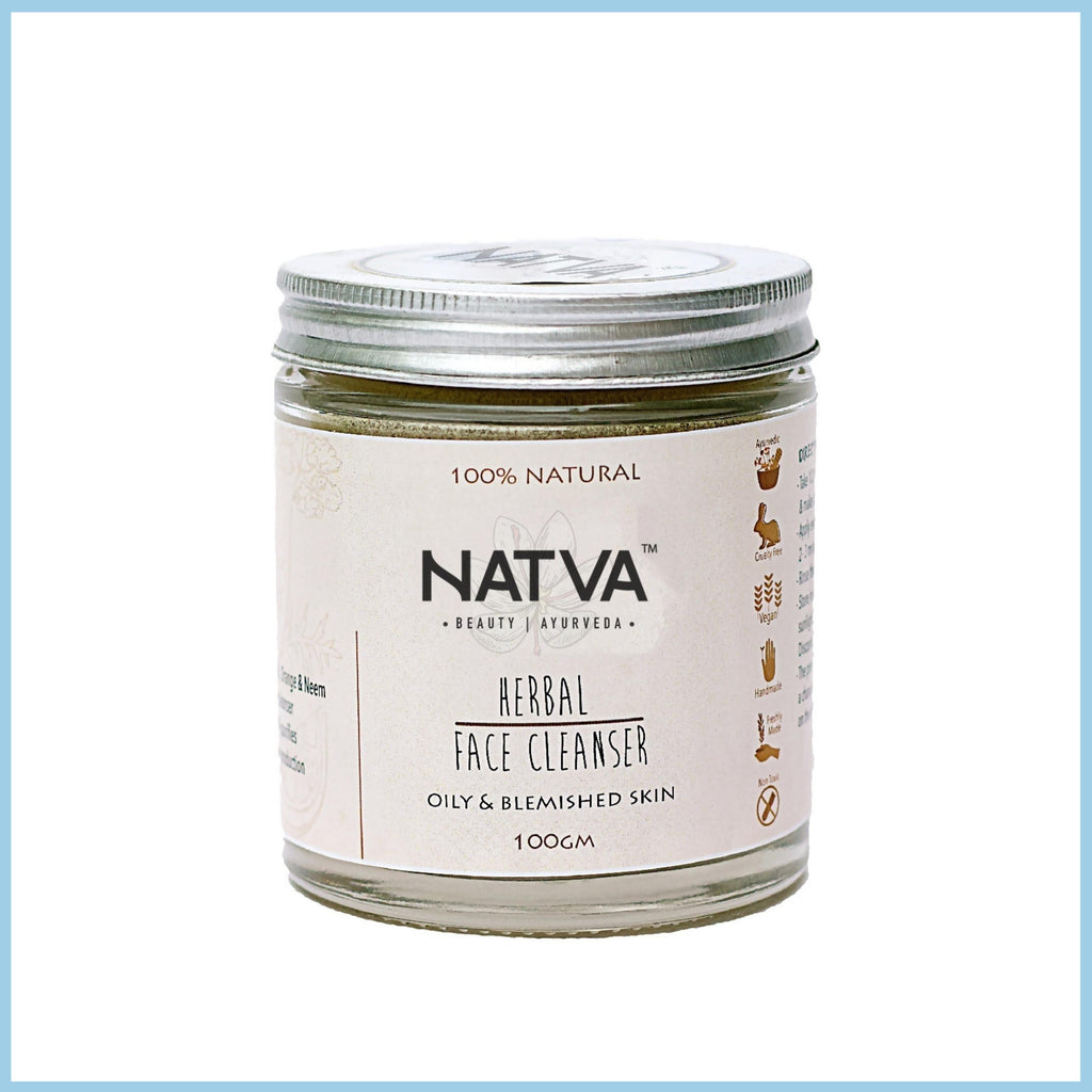 Natva Herbal Facial Cleanser - Oily & Blemished Skin 100g