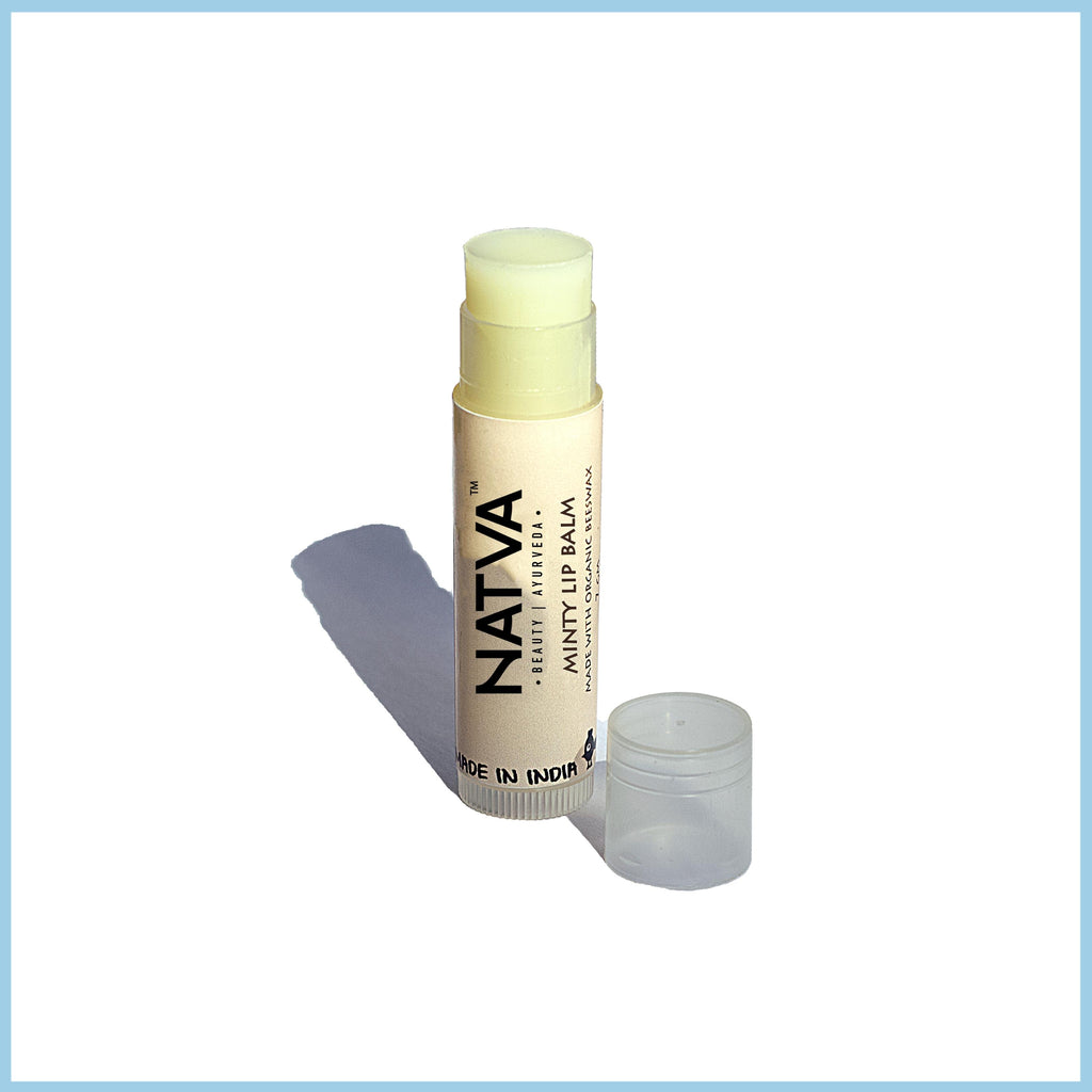 Natva Minty Organic Beeswax Lip Balm 7g