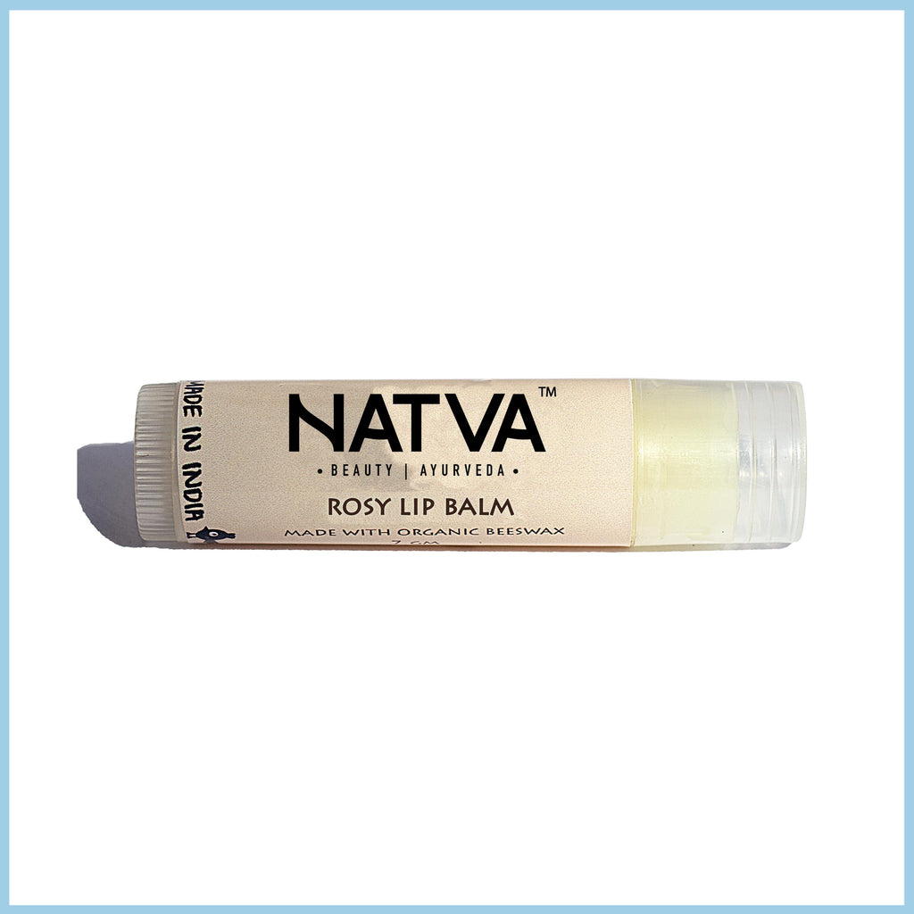 Natva Rosy Organic Beeswax Lip Balm 7g