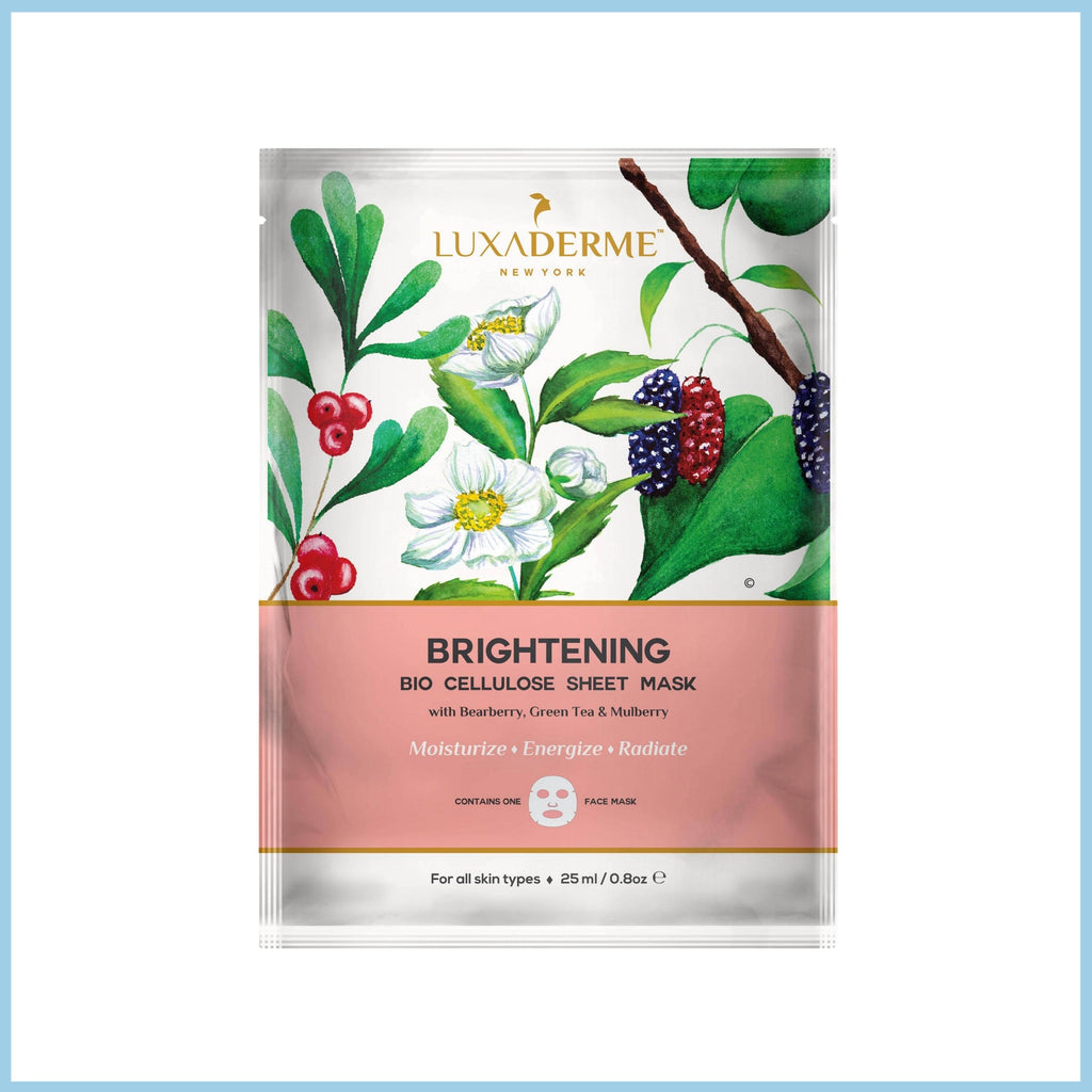 LuxaDerme Brightening Bio Cellulose Face Sheet Mask
