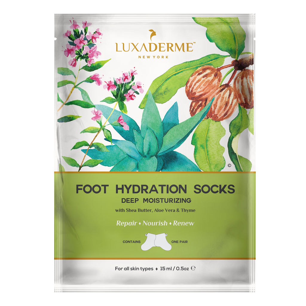 LuxaDerme Deep Moisturizing Foot Hydration Socks